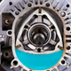 Illustration for article titled Watch A Wankel Rotary Engine’s Beautiful Explosions Through A Transparent Housing